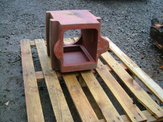 One of the new tender axleboxes delivered from the foundry.