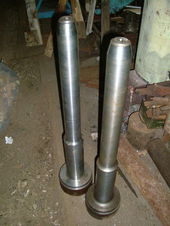 New tender mini buffers for 4123 after principal machining completed.