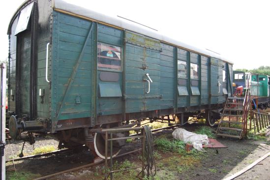 PMV No.1153 seen prior to purchase at the Great Central Railway (North)