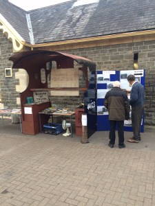 The cab as a focal point of our small sales stand.